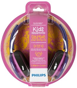 Słuchawki Na głowę PHILIPS SHK2000 (3.5 mm wtyk/Różowo-fioletowy)