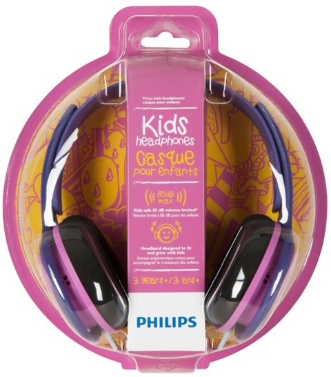 Słuchawki Na głowę PHILIPS SHK2000 (3.5 mm wtyk/Różowo-fioletowy) Słuchawki Na głowę PHILIPS SHK2000 (3.5 mm wtyk/Różowo-fioletowy)
