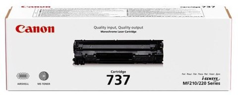 Toner CANON CRG-737 Black 9435B002 (uszkodzone opakowanie) Toner CANON CRG-737 Black 9435B002 (uszkodzone opakowanie)