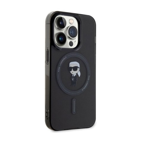 Karl Lagerfeld IML Ikonik MagSafe - Etui iPhone 14 Pro Max (czarny) Karl Lagerfeld IML Ikonik MagSafe - Etui iPhone 14 Pro Max (czarny)