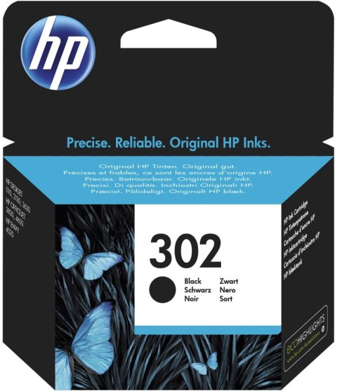 Wkład HP Tusz HP 302 Czarny (F6U66AE) F6U66AE Wkład HP Tusz HP 302 Czarny (F6U66AE) F6U66AE