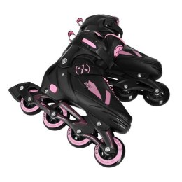 Łyżworolki Różówe Rozm. L 40-43 - NH382 - 2w1 z wymienną płozą łyżwy Nils