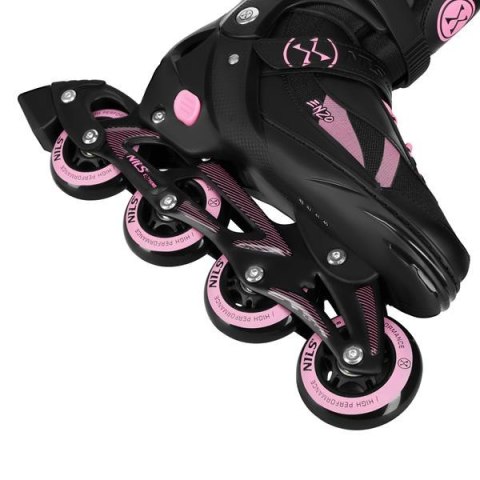 Łyżworolki Różówe Rozm. L 40-43 - NH382 - 2w1 z wymienną płozą łyżwy Nils