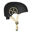 Bezpieczny Kask Czarno Beżowy Dla Dziecka Rozmiar M 55-58 CM ABS - EPS