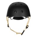 Bezpieczny Kask Czarno Beżowy Dla Dziecka Rozmiar XS 48-52 CM ABS - EPS