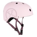 Lekki Bezpieczny Kask Ciemno-Różowy Dla Dziecka Rozmiar M 55-58 cm Out-mold