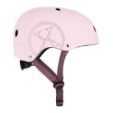 Lekki Bezpieczny Kask Ciemno-Różowy Dla Dziecka Rozmiar M 55-58 cm Out-mold