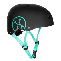 Bezpieczny Kask Czarno Niebieski Dla Dziecka Rozmiar S 52-56 CM ABS - EPS