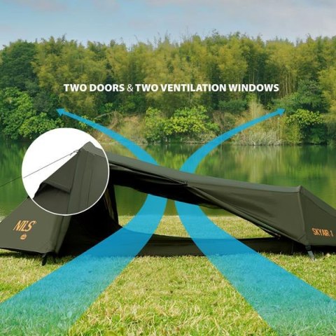 NC2501 NAMIOT ULTRA LIGHT SKYAIR 1 ZIELONY NILS CAMP NC2501 NAMIOT ULTRA LIGHT SKYAIR 1 ZIELONY NILS CAMP