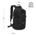 NC3905 Plecak taktyczny COBRA 25L NILS CAMP czarny EDC lekki