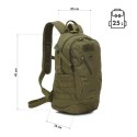 NC3905 Plecak taktyczny COBRA 25L NILS CAMP zielony EDC outdoor