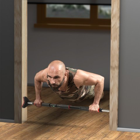 Drążek Rozporowy w Futrynę z Poziomicą 98-130 cm Trening Pleców i Brzucha Drążek Rozporowy w Futrynę z Poziomicą 98-130 cm Trening Pleców i Brzucha