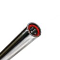 Gryf olimpijski GO700 HMS 2200 mm 20 kg + zaciski Lock Jaw RED