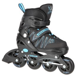 NH11912 Nils Extreme 2w1 Łyżworolki i Łyżwy CZARNO-NIEBIESKIE L (39-42)
