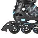 NH11912 Nils Extreme 2w1 Łyżworolki i Łyżwy CZARNO-NIEBIESKIE L (39-42)
