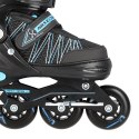 NH11912 Nils Extreme 2w1 Łyżworolki i Łyżwy CZARNO-NIEBIESKIE L (39-42)