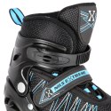 NH11912 Nils Extreme 2w1 Łyżworolki i Łyżwy CZARNO-NIEBIESKIE L (39-42)