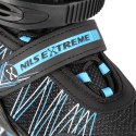 NH11912 Nils Extreme 2w1 Łyżworolki i Łyżwy CZARNO-NIEBIESKIE L (39-42)