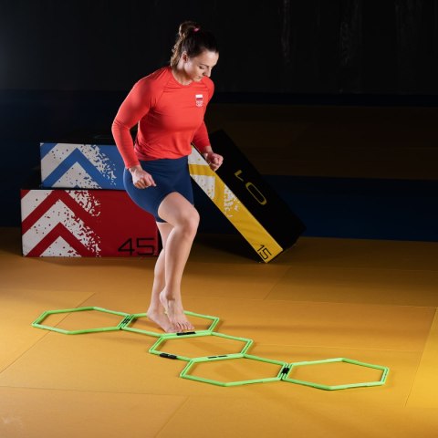SKR06 Siatka koordynacyjna 6 pól HMS trening szybkościowy agility SKR06 Siatka koordynacyjna 6 pól HMS trening szybkościowy agility