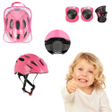 Kask z ochraniaczami MTW01+H210 RÓŻOWY rozm. S 44 - 50 Zestaw Nils Extreme