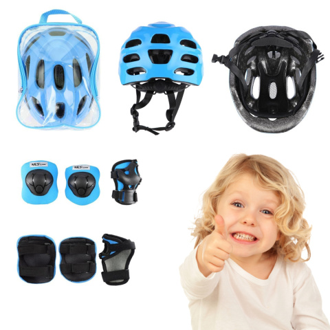 Kask i Ochraniacze MTW01+H210 Niebieski XS - Dziecięca Ochrona i Styl Kask i Ochraniacze MTW01+H210 Niebieski XS - Dziecięca Ochrona i Styl