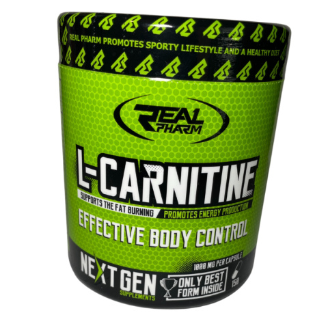 Real Pharm L-Carnitine 1000mg – 150 kapsułek Redukcja tłuszczu Real Pharm L-Carnitine 1000mg – 150 kapsułek Redukcja tłuszczu
