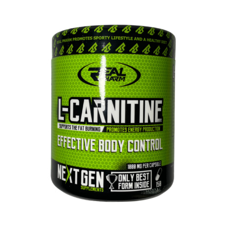 Real Pharm L-Carnitine 1000mg – 150 kapsułek Redukcja tłuszczu Real Pharm L-Carnitine 1000mg – 150 kapsułek Redukcja tłuszczu