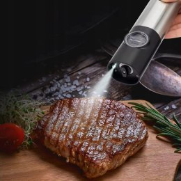 Elektryczny młynek do pieprzu soli przypraw Promis MP36 akumulatorowy ładowanie USB