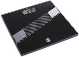 Waga osobowa elektryczna Eldom TWO140/C, szklana, czarna, do 150 kg, pomiar tłuszczu