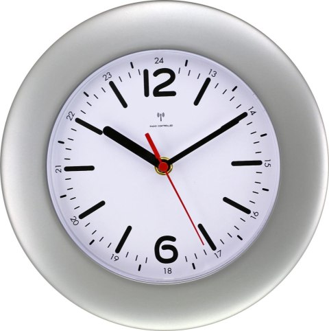 Zegar ścienny MPM Quality E01 srebrny Zegar ścienny MPM Quality E01 srebrny