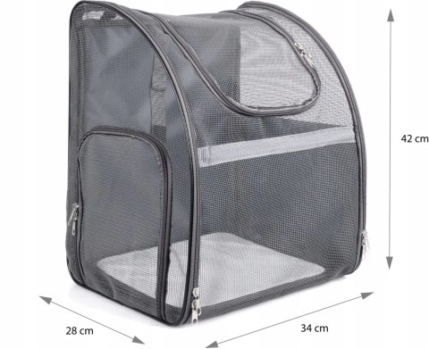 PLECAK TRANSPORTER TORBA DLA KOTA PSA Z SIATKI W PEŁNI WENTYLOWANY SKŁADANY PLECAK TRANSPORTER TORBA DLA KOTA PSA Z SIATKI W PEŁNI WENTYLOWANY SKŁADANY