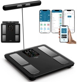 WAGA ŁAZIENKOWA BLUETOOTH ANALITYCZNA INTELIGENTNA Apple Health Google Fit