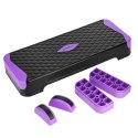 AS008M Step do aerobiku i balansowania HMS 3-stopniowy 100×37,5 cm