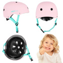 Bezpieczny Kask Różowy Dla Dziecka Rozmiar XS 48-52 CM ABS - EPS