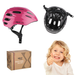 Różowy Kask dla Dziecka z LED Rozmiar XS (43-49 cm) - Wygodny i Bezpieczny