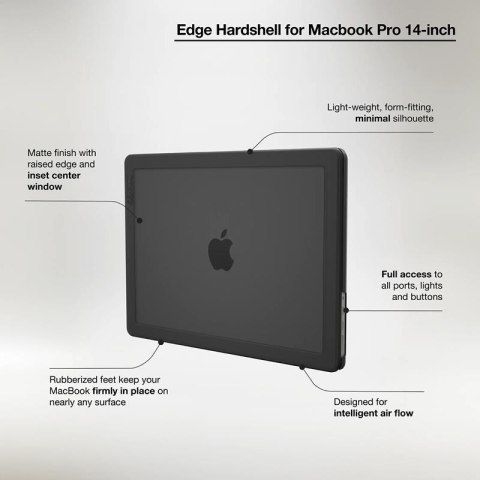 Incase Edge Hardshell Case - Etui MacBook Pro 14" (M4/M3/M2/M1/2024-2021) (Black) Incase Edge Hardshell Case - Etui MacBook Pro 14" (M4/M3/M2/M1/2024-2021) (Black)