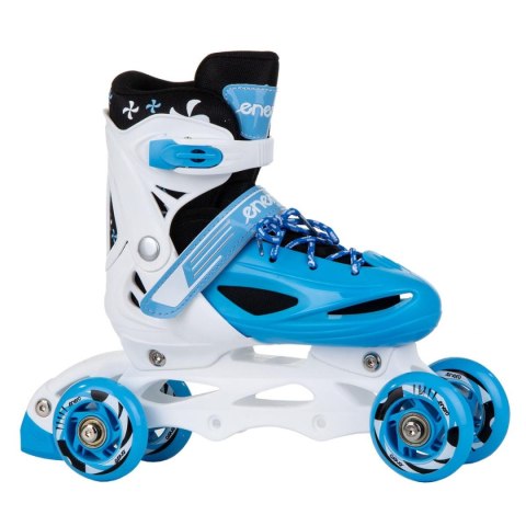 ŁYŻWOROLKI - WROTKI - ŁYŻWY 4W1 ENERO 34-37 NIEBIESKIE ŁYŻWOROLKI - WROTKI - ŁYŻWY 4W1 ENERO 34-37 NIEBIESKIE