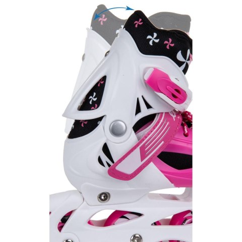 ŁYŻWOROLKI - WROTKI - ŁYŻWY 4W1 ENERO 34-37 RÓŻOWE ŁYŻWOROLKI - WROTKI - ŁYŻWY 4W1 ENERO 34-37 RÓŻOWE