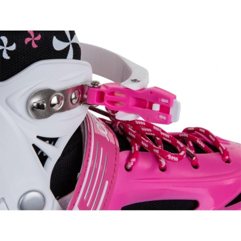 ŁYŻWOROLKI - WROTKI - ŁYŻWY 4W1 ENERO 34-37 RÓŻOWE ŁYŻWOROLKI - WROTKI - ŁYŻWY 4W1 ENERO 34-37 RÓŻOWE