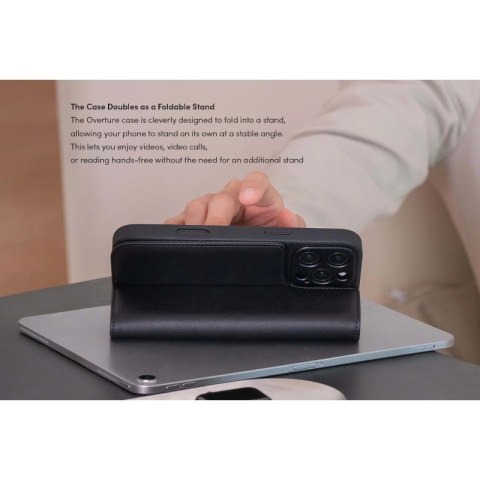 Moshi Overture MagSafe - Skórzane etui 3w1 z klapką iPhone 16 Pro (Charcoal Black) Moshi Overture MagSafe - Skórzane etui 3w1 z klapką iPhone 16 Pro (Charcoal Black)