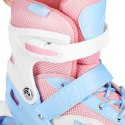 Zestaw LED rolki + ochraniacze NA0189 MOONBEAM Białe M (35–38)