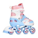 NA0189 Rolki LED Moonbeam białe + ochraniacze S (31–34) NILS EXTREME