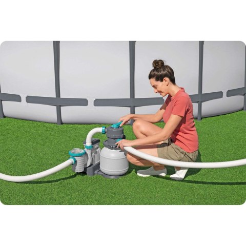 Pompa piaskowa 6056 l/h + piasek 25kg Bestway 58497 Pompa piaskowa 6056 l/h + piasek 25kg Bestway 58497