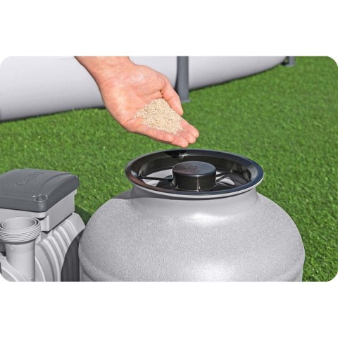 Pompa piaskowa 8327 l/h + piasek 25kg Bestway 58499 Pompa piaskowa 8327 l/h + piasek 25kg Bestway 58499