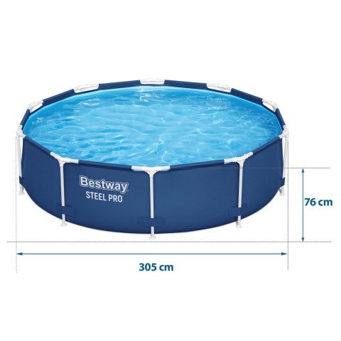 Basen ogrodowy stelażowy 305x76 cm Bestway 56677 Steel Pro 4678L Basen ogrodowy stelażowy 305x76 cm Bestway 56677 Steel Pro 4678L