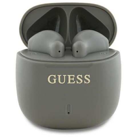 Guess Printed Classic Logo - Słuchawki Bluetooth TWS + etui ładujące (szary) Guess Printed Classic Logo - Słuchawki Bluetooth TWS + etui ładujące (szary)