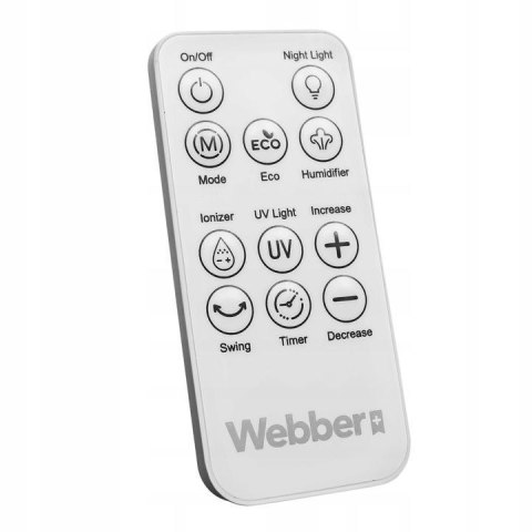 Bezłopatkowy wentylator z nawilżaczem WEBBER WB1820 biały Bezłopatkowy wentylator z nawilżaczem WEBBER WB1820 biały