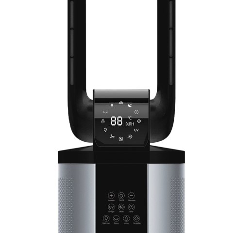 Bezłopatkowy wentylator z nawilżaczem WEBBER WB1820 czarny Bezłopatkowy wentylator z nawilżaczem WEBBER WB1820 czarny