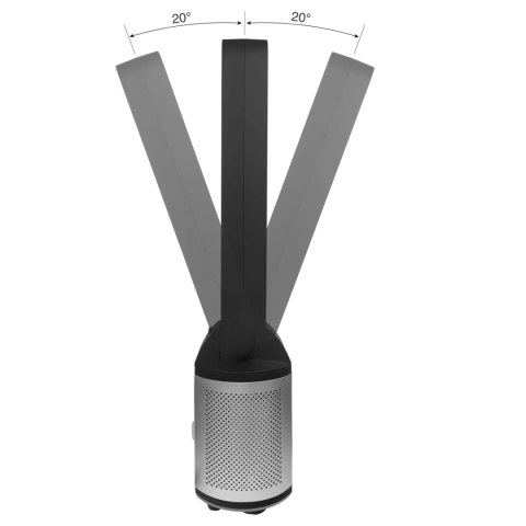 Bezłopatkowy wentylator z nawilżaczem WEBBER WB1820 czarny Bezłopatkowy wentylator z nawilżaczem WEBBER WB1820 czarny
