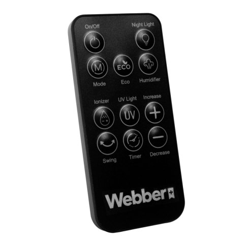 Bezłopatkowy wentylator z nawilżaczem WEBBER WB1820 czarny Bezłopatkowy wentylator z nawilżaczem WEBBER WB1820 czarny